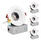 Luxrite 4 Inch LED Recessed Downlights 5 CCT Selectable 2700K-5000K 15W 1100LM Dimmable Baffle Trim 4-Pack LR24950 LR24953-4PK - alternate 1